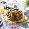 Simax Casserole Dish For Oven: Glass Baking Dish With Lid – Ridged Design for Low Fat Cooking Microwave Oven and Dishwasher Safe Cookware – Borosilicate Glassware – 2.6 Qt. Round Baking Dish