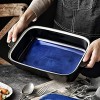 Ceramic Casserole Dish with Lid Covered Rectangular Casserole Dish Set Lasagna Pans with Lid for Cooking Baking dish With Lid for Dinner 14.2 x 8.3 Inches