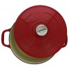 Chasseur 5.5-quart Red French Enameled Cast Iron Round Dutch Oven