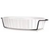 Home Essentials 4105 Fiddle & Fern White Essential 1 Quart Baker with Iron Rack Gb 21.46-inch