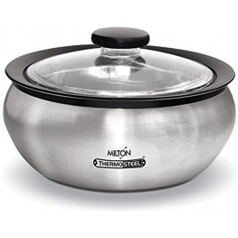Milton Thermo Stainless Steel Insulated Casserole Keep Hot Cold Serving Dish 2.0 Liter