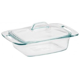 Pyrex Easy Grab Glass Casserole Dish with Glass Lid 2-Quart
