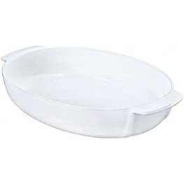 Pyrex 8013105.0 Signature Ceramic Oval Dish White Stoneware White 35 x 23 cm