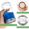 100 Pieces Canning Jar Lid and Ring Wide Mouth Ball Jar Ring Bands Set Split-type Lids with Silicone Seals Rings Leak Proof and Secure Canning Jar Caps Silver,86 mm