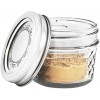 Ball 1440080400 4 Oz Regular Mouth Quilted Crystal Jelly Jar With Lids & Bands 12 Count