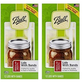 Ball Regular Mouth Lids and Bands 24-Pack