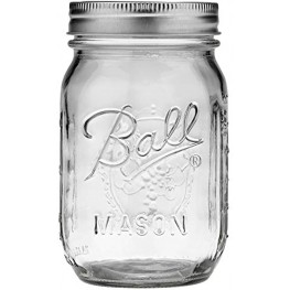 Ball Regular Mouth Pint 16-oz Mason Jars with Lid and Band 1-Pack