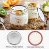 Canning Lids Wide Mouth 150Pcs Mason Jar Lids for Canning Split-Type Lids Leak Proof and Secure Canning Flats Lids with Silicone Seals Fit & Airtight for Wide Mouth Mason Jars Silver 86MM