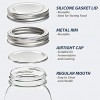 Vtopmart Regular Mouth Glass Mason Jars 16 oz 12 Pack Glass Canning Jars with Metal Airtight Lids and Bands for Meal Prep Food Storage Canning Preserving Drinking Overnight Oats DIY Projects
