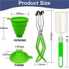 Canning Essentials Set Canning Kit Tool Include Canning Jar Lifter Large Silicone Collapsible Funnel Ball Canning Jars Canning Tongs Green