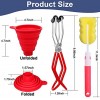 QMT Canning Kits Canning Essentials Set Includes 1pc Food Grade Silicone Collapsible Canning Funnel 1pc Canning Jar Lifter and 1pc Sponge Cleaning Brush …