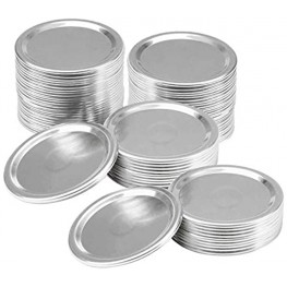 100 Count Wide Mouth Canning Lids Ball Wide Mouth Mason Jar Lids Split-type Lids Leak Proof and 100% Fit & Airtight