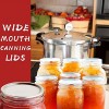 100-Count Wide Mouth Canning Lids Canning Lids for Mason Jars Leak Proof Split-Type Jar Lids 3.31