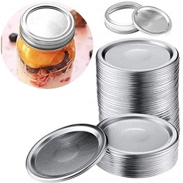 24 Wide mouth Canning Lids Lids for Mason Jar Canning Lids ，Split-Type Lids Leak Proof and Secure Canning Jar Caps Silver Wide mouth