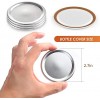 48-Count Aebor Canning Lids, Mason jar Lids Regular Mouth Canning Lids for Ball Canning  jars Split-Type Lids Leak Proof and Secure 100% Fit & Airtight Small Mouth Canning Lids Regular Mouth70mm