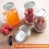48-Count Aebor Canning Lids, Mason jar Lids Regular Mouth Canning Lids for Ball Canning  jars Split-Type Lids Leak Proof and Secure 100% Fit & Airtight Small Mouth Canning Lids Regular Mouth70mm
