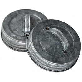 Galvanized Canister Handle Lid For Mason Canning Jars 4 Pack Wide Mouth