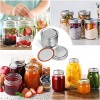 Mason Jar Lids,70mm Regular Mouth Canning Lids Lids for Mason Jar Canning Lids Food Grade Material Split-Type Lids with Silicone Seals Rings 2.75in Lids 70mm Regular Mouth148pcs