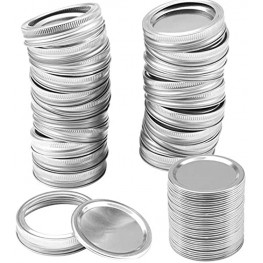 Silver Canning Lids,48Pcs 24Sets Set Wide Mouth Jar Lids,Storage Split-type Lids Leak Proof,Great for Canning Jars,for Ball Mason Jar Container Cover silver 86mm