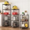 5-Tier Kitchen Pot Rack Multi-Layer Corner Shelf Stand Stainless Steel Shelves for Kitchen