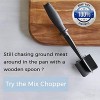 Meat Chopper 5 Curve Blades Ground Beef Masher Heat Resistant Meat Masher Tool for Hamburger Meat Ground Beef Turkey and More Nylon Hamburger Chopper Utensil Non-scratch Utensils