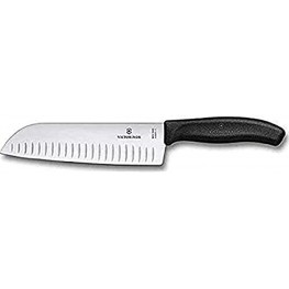 Victorinox-Swiss-Army-Cutlery Fibrox Pro Santoku Knife Granton Edge 7-Inch