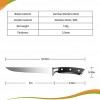 Boning Knife 6-inch Flexible Fillet Knife German Stainless Steel Kitchen Knives for Meat Fish Poultry Chicken with Ergonomic Handle