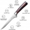 Boning Knife PAUDIN Super Sharp Fillet Knife 6 Inch German High Carbon Stainless Steel Flexible Kitchen Knife for Meat Fish Poultry Chicken with Ergonomic Handle