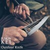 FUSIONKEI 5.5 inch Viking Knife Hand Forged Boning knife Full-Tang Butcher Knife Meat Cleaver Professional Chef Knife with Leather Sheath for Kitchen Camping Hunting BBQ Outdoor With Gift Box