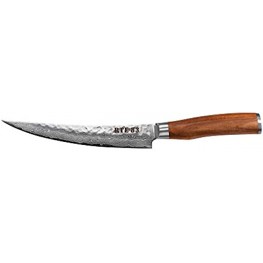 Route83 Signature XL 8 Boning Knife Handmade Damascus American Walnut Handle