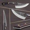 XYJ 6 Inch FULL TANG Chinese Boning Knife 3Cr13 Stainless Steel Cleaver Vegetable Knives Fishing Fillet Knife Slice Deboning Knife For Chicken Drumstick Steak Meat Cutting Tools