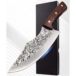 ZENG JIA DAO Butcher Cleaver Knife Meat Cutting Boning Knives Full Tang 9CrMoV18 Clad Steel Kitchen Outdoor BBQ Camping