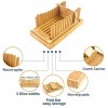 Attractive Bamboo Bread Slicers for Homemade Bread Loaf,Adjustable Bread Slicing Guide with 3 Different Thickness Fodable & Compact with Crumb Tray for Bread Cakes and Bagels. Small Oringnal