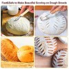 Bread Lame,Premium Bread Dough Scoring Knife with 4 Replacement Blades and Leather Storage Protector Cover,Bread Cutter for Bakers ,Kitchen,Cutting Bread,Sourdough Dough Slashing Lame Tools