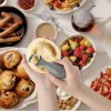 Bread Scooper,Bagel Scooper with Comfortably Grip to Make Room or Serrate Edge for Bread,Bagel.Quick&Easy