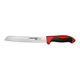 Dexter 8" Scalloped Bread Knife red Handle
