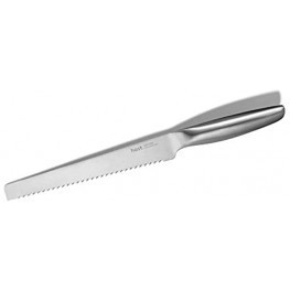 Hast Bread Knife-8 Inch-Long Serrated Knife-Premium Powder Steel-Best for Bread-Sleek Lightweight-Ergonomic Handle-Stylish Minimalist Design Matte Silver