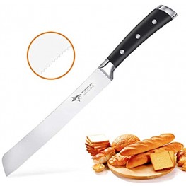 MAD SHARK Bread Knife 8 Inch Ultra Sharp Serrated Knife German High Carbon Stainless Steel Professional Grade Bread Slicing Knife Best Bread Cutter 8.3-Inch Blade with 5.5-Inch Handle