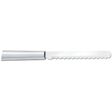 Rada Cutlery Bagel Knife Stainless Steel Blade With Aluminum Made in the USA 10-1 8 Inches Silver Handle