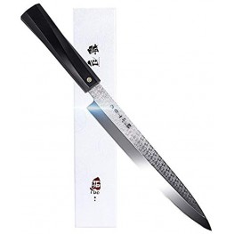 TUO Sashimi Sushi Yanagiba Knife Japanese Kitchen Knife 8.25" with AUS-10 Stainless Super Steel Sharp Blade G10 Handle Full Tang Slicing Fish Knife Single-bevel Including Gift Box Vesper Series