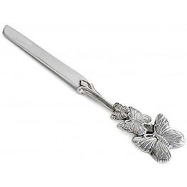 Arthur Court Designs Aluminum Butterfly Cake Knife Spring Wedding Cutting Knife Hand Polished Tarnish Free 13.75 inch Long
