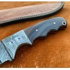 KSk Chef&Hunting Knifes Hunting Skinner Knifes Fixed Blade 9,00 Knife with Buffalo Horn with Mosaic Pins Handle With Sheath