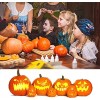 Pumpkin Carving Kit Halloween Oizzduru 9 PCS Professional Heavy Duty Carving Set Stainless Steel Pumpkin Carving Tools with Carrying Case LED Candles for Halloween Decoration Jack-O-Lanterns
