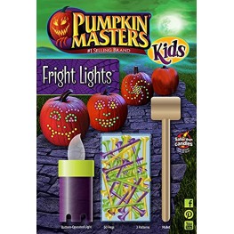 Pumpkin Masters Fright Lights Pumpkin Decorating Kit for Kids