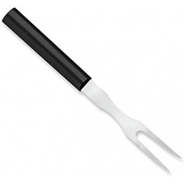 Rada Cutlery Carving Fork Stainless Steel Tine Steel Resin Made in USA 9-1 2 Inches Black Handle