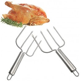Thanksgiving Turkey Lifter Serving Set Roaster Poultry Forks,Set of 2