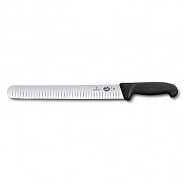 Victorinox 12 Inch Slicing Knife | High Carbon Stainless Steel Granton Blade for Efficient Slicing Fibrox Pro Handle