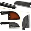 Authentic XYJ Full Tang 6.7 Inch Forging Serbian Chef Knife Kitchen Knife With Leather Sleeves