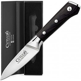 CUTLUXE Paring Knife – 3.5 Parer Knife – Forged High Carbon German Steel – Full Tang & Razor Sharp – Ergonomic Handle Design – Artisan Series
