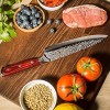 Hammered Damascus Chef Knife 8 Pakka Wood Handle 67-layer Full Tang Damascus Kitchen Knife with Professional Japanese VG10 Super Steel Core